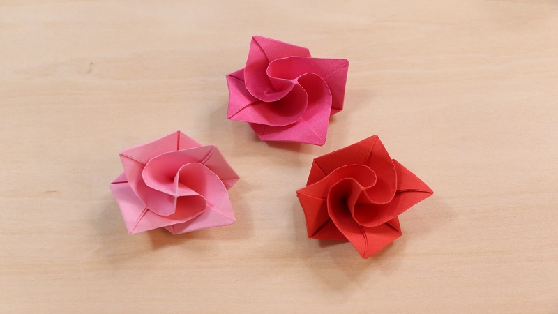 玫瑰花折纸