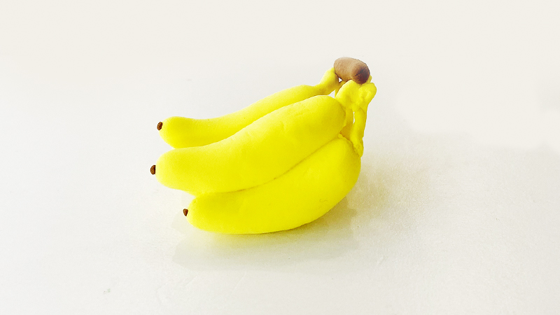 粘土做香蕉怎么做