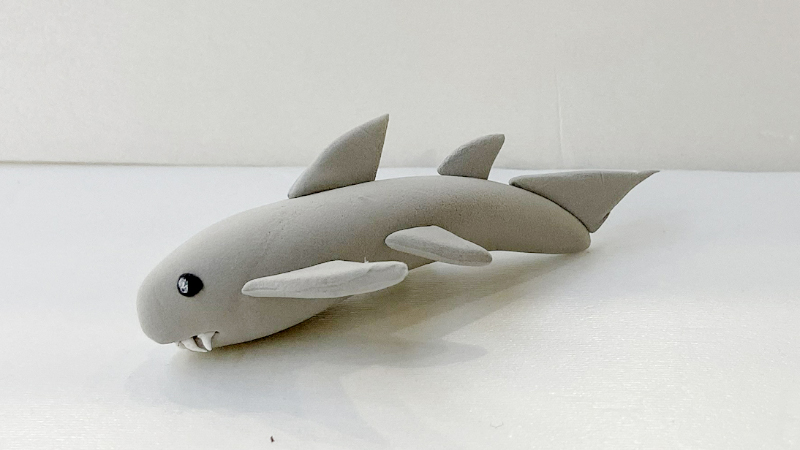 彩泥制作鲨鱼图片